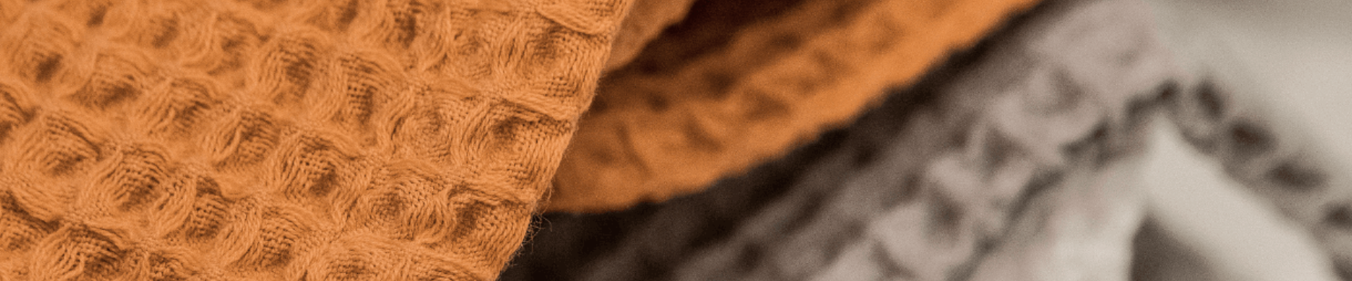 Strukturierte Baumwolle mit Waffelbindung